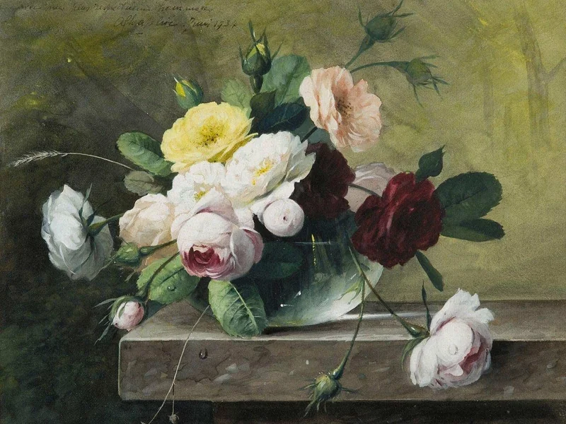 1869-Arthur Chaplin - Bouquet